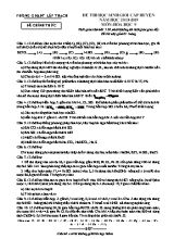 Đề thi học sinh giỏi cấp huyện môn Hóa học 9 - Năm học 2018-2019 - Phòng giáo dục và đào tạo Lập Thạch (Có đáp án)